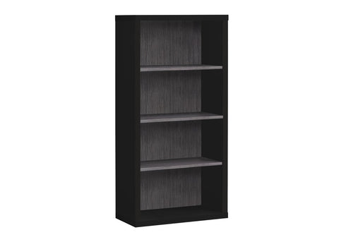 11.75" x 23.75" x 47.5" Cappuccino Particle Board Adjustable Shelves Bookshelf